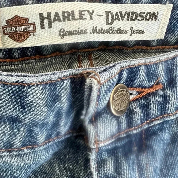 Harley Davidson Jeans Women's Straight Leg Denim Size 4P - Picture 3 of 9